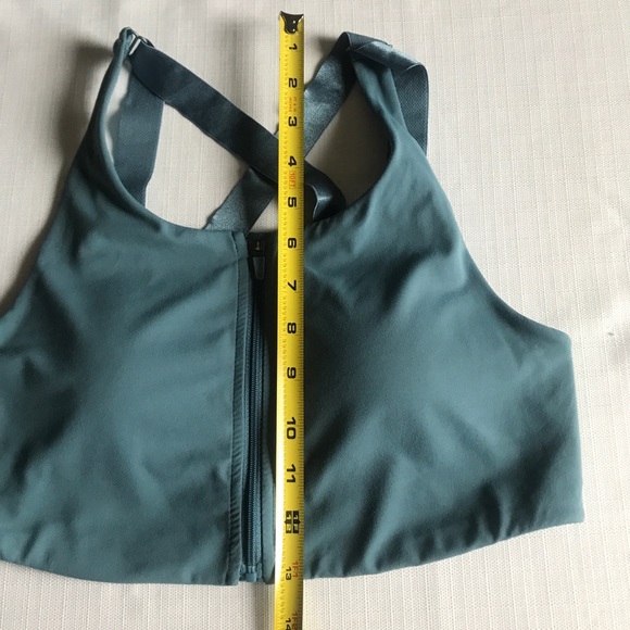 Gumshark Women’s Medium Teal Blue Zip Front Sports Bra - Picture 11 of 12